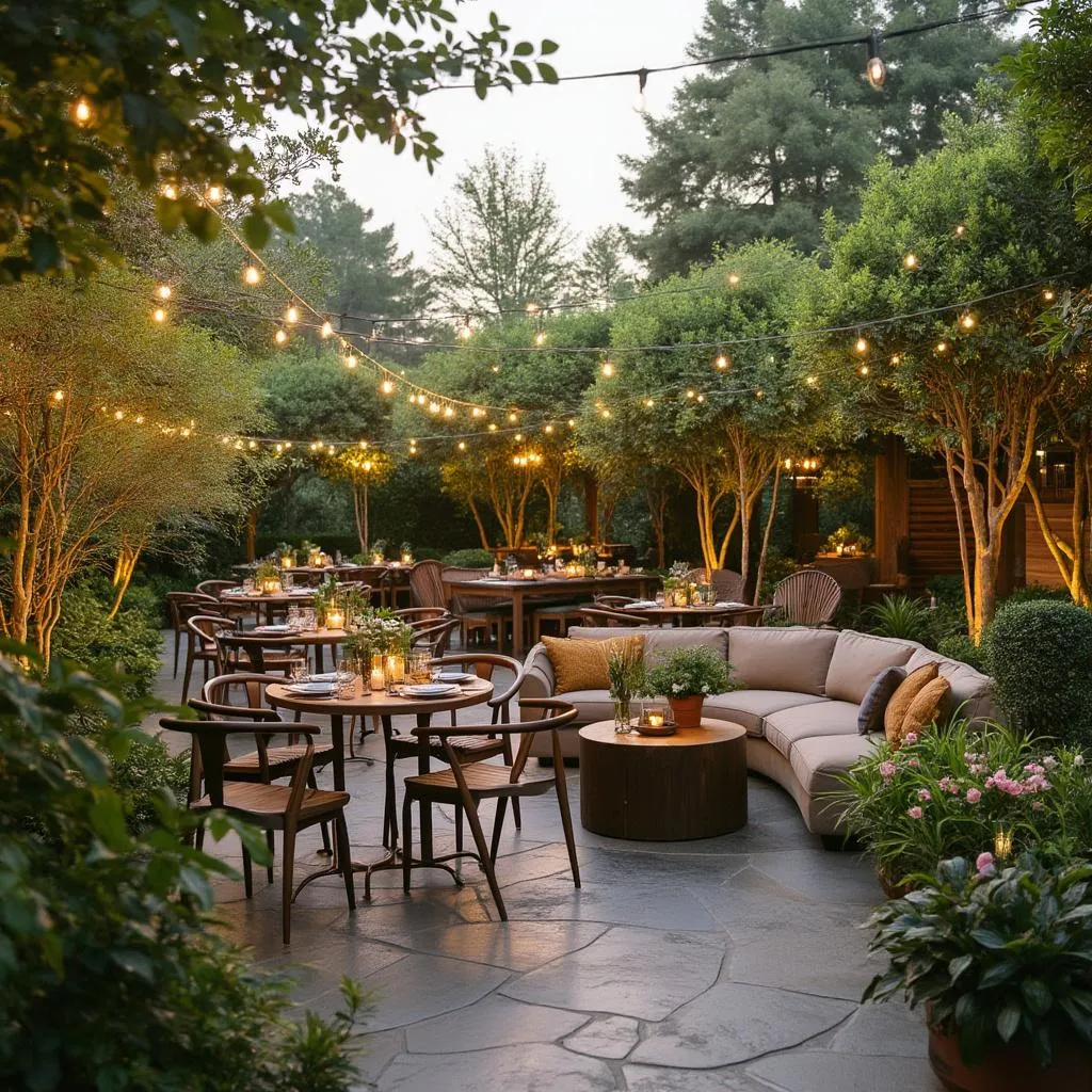 Terrasse événements extérieur