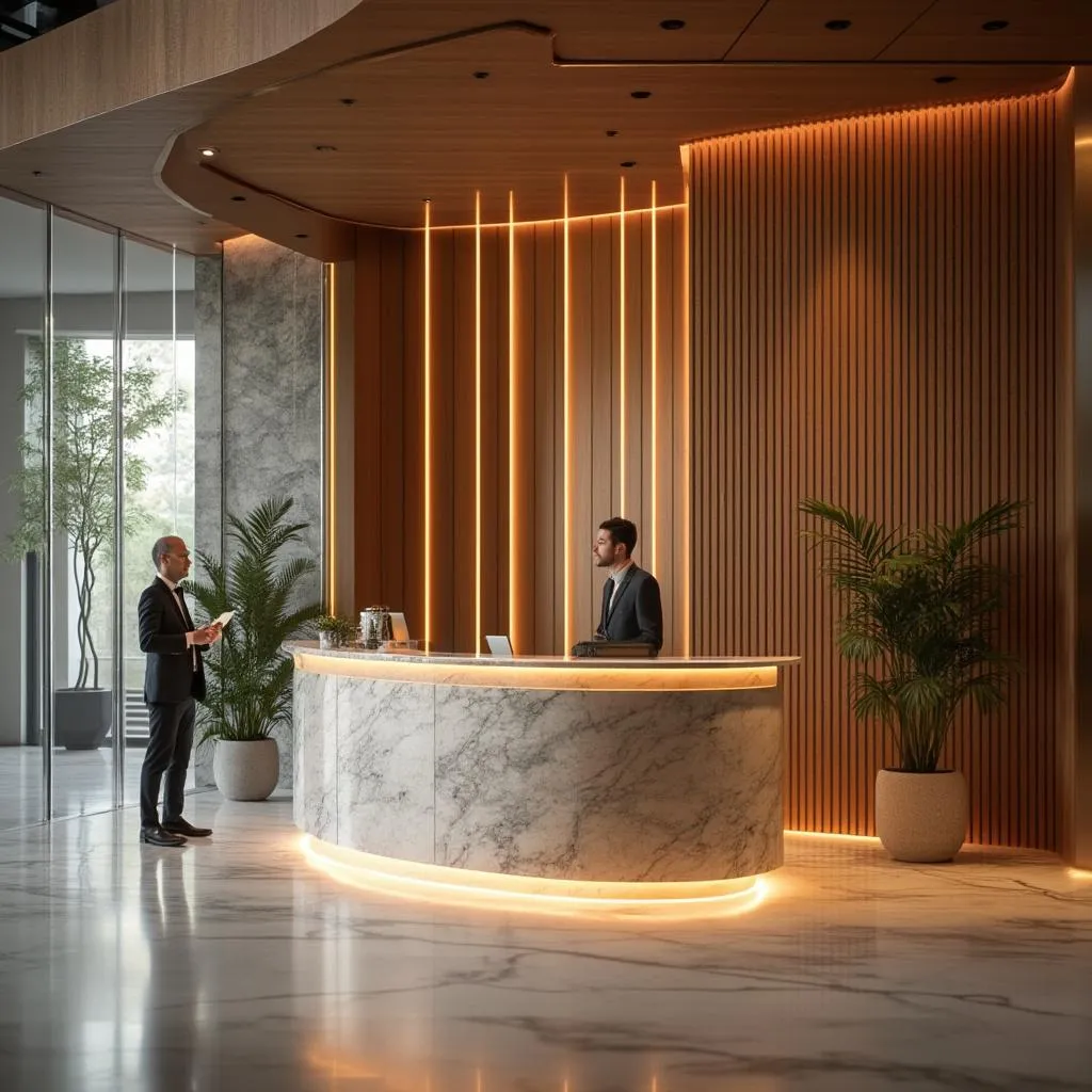 Accueil reception clients